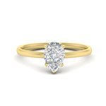 Load image into Gallery viewer, Pear Shaped 4 Prong Classic Solitaire Ring