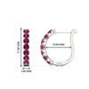 Load image into Gallery viewer, classic-pink-sapphire-huggie-hoop-earrings-in-white-gold-FDEAR11246GSADRPIANGLE1-NL-WG_1080x1080_0df4be37-6e6a-423a-98fc-ca96d3500d41