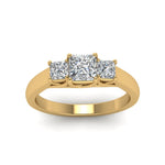 Load image into Gallery viewer, classic-princess-cut-natural-diamond-three-stone-lab-ring-in-14K-yellow-gold-FDENR578PRRANGLE5-NL-YG