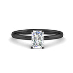Load image into Gallery viewer, Radiant Cut 4 Prong Classic Solitaire Ring