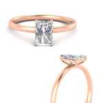 Load image into Gallery viewer, Radiant Cut 4 Prong Classic Solitaire Ring