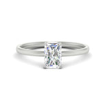 Load image into Gallery viewer, Radiant Cut 4 Prong Classic Solitaire Ring
