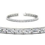 Load image into Gallery viewer, classic-radiant-cut-tennis-bracelet-in-white-gold-fdbrc10220raangle2-10-00ct-nl-wg