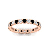 Load image into Gallery viewer, classic-round-cut-diamond-and-black-diamond-1.30-carat-bezel-set-eternity-wedding-band-in-rose-gold-FD8072ROBGBLACKANGLE5-1.30CT-NL-RG?v=1751956563