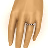 Load image into Gallery viewer, classic-round-cut-diamond-and-black-diamond-1.30-carat-bezel-set-eternity-wedding-band-in-rose-gold-FD8072ROBGBLACKHAND-1.30CT-NL-RG?v=1751956564