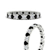 Load image into Gallery viewer, classic-round-cut-diamond-and-black-diamond-1.30-carat-bezel-set-eternity-wedding-band-in-white-gold-FD8072ROBGBLACKANGLE3-1.30CT-NL-WG?v=1751956566
