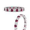 Load image into Gallery viewer, classic-round-cut-diamond-and-pink-sapphire-1.30-carat-bezel-set-eternity-wedding-band-in-white-gold-FD8072ROBGSADRPIANGLE3-1.30CT-NL-WG?v=1751956565