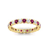 Load image into Gallery viewer, classic-round-cut-diamond-and-pink-sapphire-1.30-carat-bezel-set-eternity-wedding-band-in-yellow-gold-FD8072ROBGSADRPIANGLE5-1.30CT-NL-YG?v=1751956567