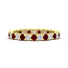 Load image into Gallery viewer, classic-round-cut-diamond-and-ruby-1.30-carat-bezel-set-eternity-wedding-band-in-yellow-gold-FD8072ROBGRUDR-1.30CT-NL-YG?v=1751956568