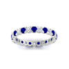 Load image into Gallery viewer, classic-round-cut-diamond-and-sapphire-1.30-carat-bezel-set-eternity-wedding-band-in-white-gold-FD8072ROBGSABLANGLE5-1.30CT-NL-WG?v=1751956564