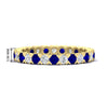 Load image into Gallery viewer, classic-round-cut-diamond-and-sapphire-1.30-carat-bezel-set-eternity-wedding-band-in-yellow-gold-FD8072ROBGSABL-1.30CT-NL-YG-HW?v=1751956567