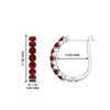 Load image into Gallery viewer, classic-ruby-huggie-hoop-earrings-in-white-gold-FDEAR11246GRUDRANGLE1-NL-WG_1080x1080_4fb11b1d-878d-427c-aea6-0ba6acc9ad58