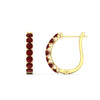 Load image into Gallery viewer, classic-ruby-huggie-hoop-earrings-in-yellow-gold-FDEAR11246GRUDR-NL-YG