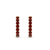 Load image into Gallery viewer, classic-ruby-huggie-hoop-earrings-in-yellow-gold-FDEAR11246GRUDR-NL-YG