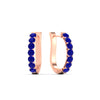 Load image into Gallery viewer, classic-sapphire-huggie-hoop-earrings-in-rose-gold-FDEAR11246GSABL-NL-RG