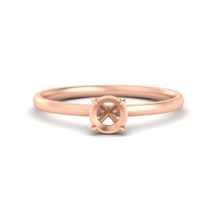 Semi Mount 4 Prong Classic Ring