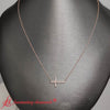 Load image into Gallery viewer, classic-sideways-cross-diamond-necklace-in-rose-gold-FDPD11267-NL-RG-1.jpg?v=1772450547