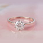 Load image into Gallery viewer, classic-six-prong-round-solitaire-engagement-ring-in-rose-gold-FD9334ROR-fancy-NL-RG