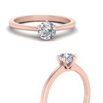 Load image into Gallery viewer, classic-six-prong-round-solitaire-engagement-ring-in-rose-gold-FD9334RORANGLE3-NL-RG