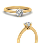 Load image into Gallery viewer, classic-six-prong-round-solitaire-engagement-ring-in-yellow-gold-FD9334RORANGLE3-NL-YG