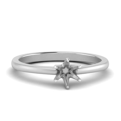 Classic Six Prong Semi Mount Ring