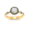 Load image into Gallery viewer, classic-vine-halo-round-black-diamond-engagement-ring-in-yellow-gold-FD9126RORGBLACKANGLE5-NL-YG?v=1757924865