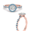 Load image into Gallery viewer, classic-vine-halo-round-blue-topaz-engagement-ring-in-rose-gold-FD9126RORGICBLTOANGLE3-NL-RG?v=1757924865