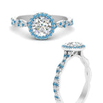 Load image into Gallery viewer, classic-vine-halo-round-blue-topaz-engagement-ring-in-white-gold-FD9126RORGICBLTOANGLE3-NL-WG?v=1757924865