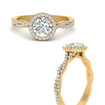 Load image into Gallery viewer, classic-vine-halo-round-diamond-engagement-ring-in-yellow-gold-FD9126RORANGLE3-NL-YG?v=1757924865