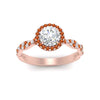 Load image into Gallery viewer, classic-vine-halo-round-orange-sapphire-engagement-ring-in-rose-gold-FD9126RORGSAORANGLE5-NL-RG?v=1757924865