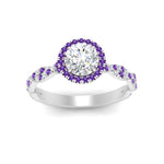 Load image into Gallery viewer, classic-vine-halo-round-purple-topaz-engagement-ring-in-white-gold-FD9126RORGVITOANGLE5-NL-WG_f163b877-a29d-4aa2-8aec-4aab5f8a664a?v=1757924964