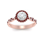 Load image into Gallery viewer, classic-vine-halo-round-ruby-engagement-ring-in-rose-gold-FD9126RORGRUDRANGLE5-NL-RG?v=1757924865