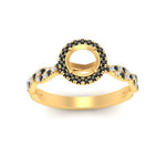 Load image into Gallery viewer, classic-vine-halo-semi-mount-black-diamond-engagement-ring-in-yellow-gold-FD9126SMRGBLACKANGLE5-NL-YG?v=1757924986