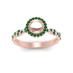 Load image into Gallery viewer, classic-vine-halo-semi-mount-emerald-engagement-ring-in-rose-gold-FD9126SMRGEMGRANGLE5-NL-RG?v=1757924986