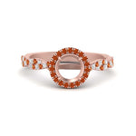 Load image into Gallery viewer, classic-vine-halo-semi-mount-orange-sapphire-engagement-ring-in-rose-gold-FD9126SMRGSAOR-NL-RG?v=1757924986