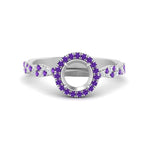 Load image into Gallery viewer, classic-vine-halo-semi-mount-purple-topaz-engagement-ring-in-white-gold-FD9126SMRGVITO-NL-WG?v=1757924986