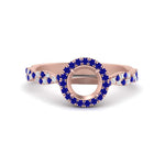 Load image into Gallery viewer, classic-vine-halo-semi-mount-sapphire-engagement-ring-in-rose-gold-FD9126SMRGSABL-NL-RG?v=1757924986