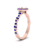 Load image into Gallery viewer, classic-vine-halo-semi-mount-sapphire-engagement-ring-in-rose-gold-FD9126SMRGSABLANGLE2-NL-RG?v=1757924986