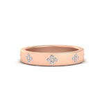 Load image into Gallery viewer, clover-leaf-flower-diamond-band-ring-in-rose-gold-FD11316BANGLE3-NL-RG.jpg
