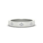 Load image into Gallery viewer, clover-leaf-flower-diamond-band-ring-in-white-gold-FD11316BANGLE3-NL-WG.jpg