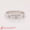 Load image into Gallery viewer, clover-leaf-flower-diamond-nature-inspired-band-in-14k-white-gold-fd11316b-5