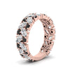 Load image into Gallery viewer, cluster-anniversary-black-diamond-ring-in-rose-gold-FD10124BGBLACK-NL-RG.jpg