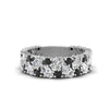 Load image into Gallery viewer, cluster-anniversary-black-diamond-ring-in-white-gold-FD10124BGBLACK-NL-WG.jpg