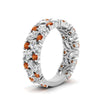Load image into Gallery viewer, cluster-anniversary-orange-sapphire-ring-in-white-gold-FD10124BGSAOR-NL-WG.jpg