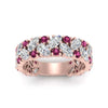 Load image into Gallery viewer, cluster-anniversary-pink-sapphire-ring-in-rose-gold-FD10124BGSADRPI-NL-RG.jpg