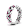 Load image into Gallery viewer, cluster-anniversary-pink-sapphire-ring-in-white-gold-FD10124BGSADRPI-NL-WG.jpg