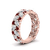 Load image into Gallery viewer, cluster-anniversary-ruby-ring-in-rose-gold-FD10124BGRUDR-NL-RG.jpg