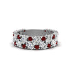 Load image into Gallery viewer, cluster-anniversary-ruby-ring-in-white-gold-FD10124BGRUDR-NL-WG.jpg