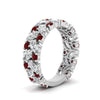 Load image into Gallery viewer, cluster-anniversary-ruby-ring-in-white-gold-FD10124BGRUDR-NL-WG.jpg