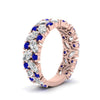 Load image into Gallery viewer, cluster-anniversary-sapphire-ring-in-rose-gold-FD10124BGSABL-NL-RG.jpg